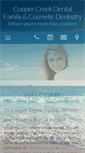 Mobile Screenshot of coopercreekdental.com
